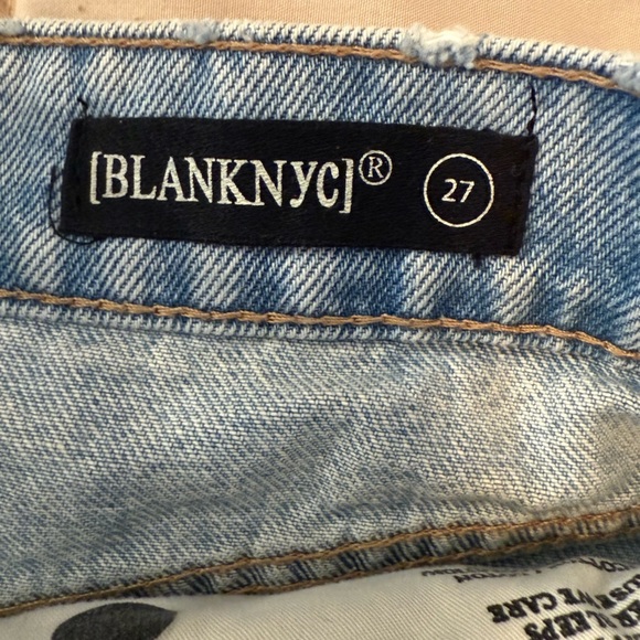 sparkly Blank NYC Blue Jean Shorts with Rhinestone Embellishments - Picture 6 of 8